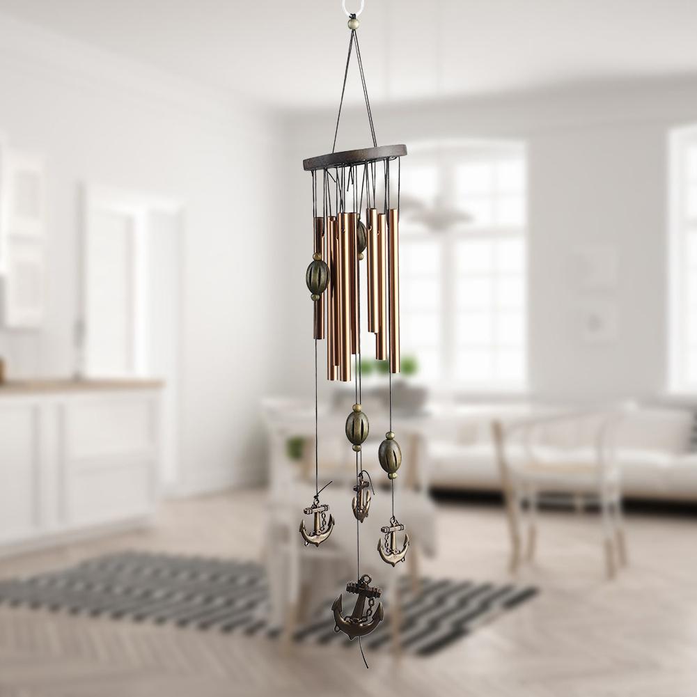 Copper Alloy Metal Tube Hanging Wind Chimes for Room Outdoor Yard Garden Decoration