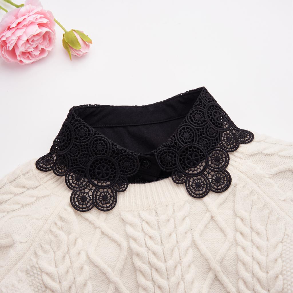 Casual Fake Collar Decoration Business Blouse Detachable Shirt Collar Women Sweater False Collars Lapel Top Apparel Accessories