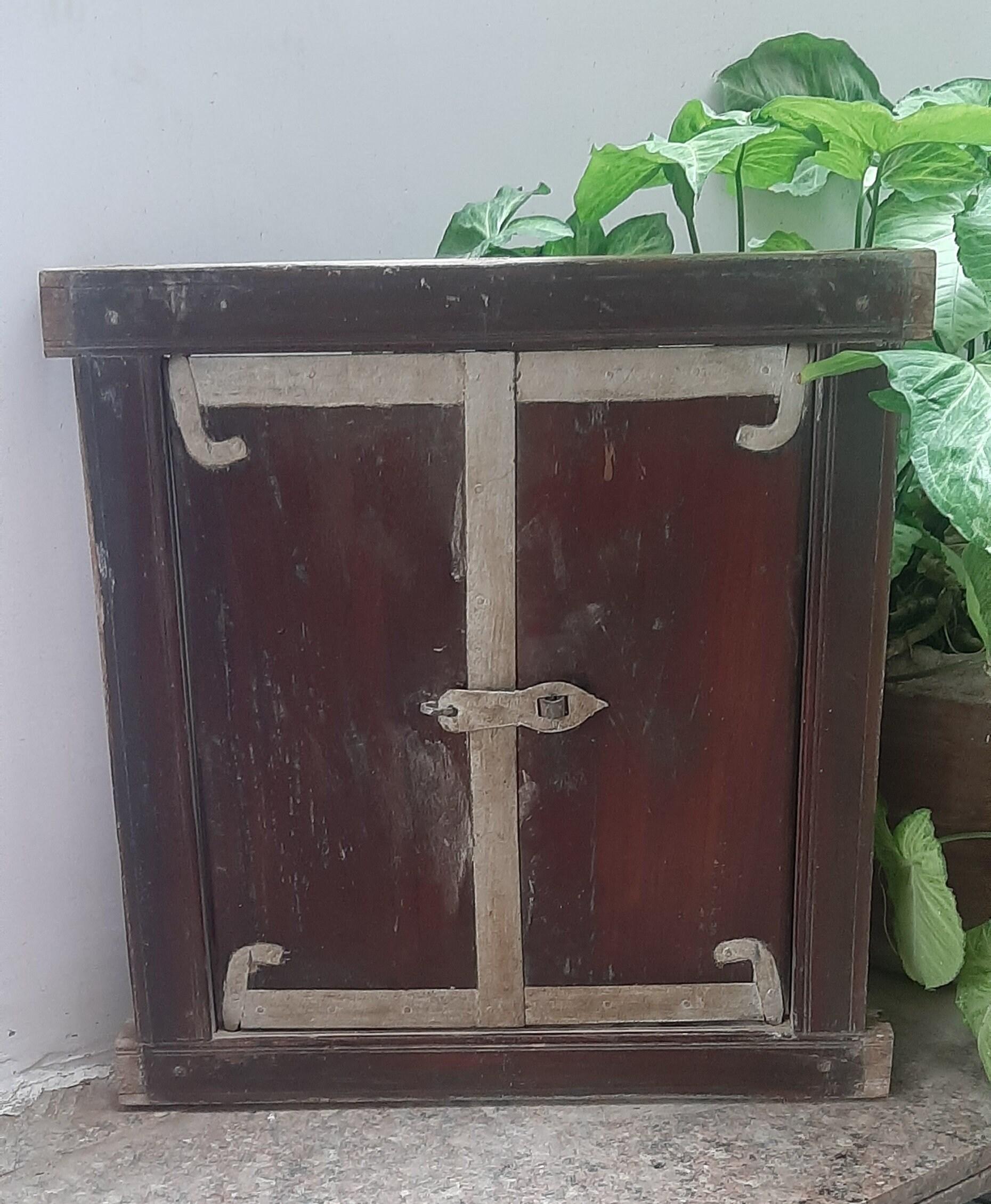 Hand Carved Teak Wood Jharokha: Antique Indian Window Wall Decor разноцветный