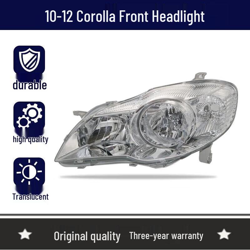 Toyota Corolla Headlight Lampshade Housing for Ages 3-15 - High/Low Beam Front Lighting