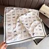 New Modern Polka Dot Printed Silk Scarf Square Scarf High-end Shawl Sunscreen Neck Small Square Scarf Headscarf Women's Scarf