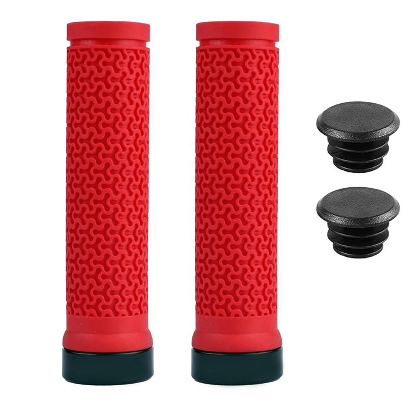 Bicycles Handle Bar Grips with Non-Slip Locking Rings Fit 22.2mm Bike Handlebar