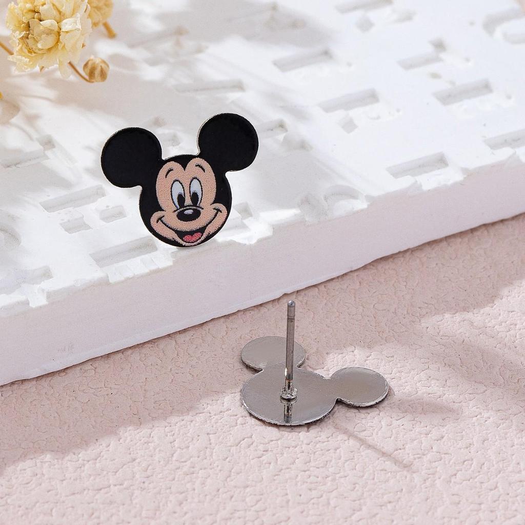 Summer Cartoon Anime Mickey Mouse Stud Earrings: Cute & Sweet for Women