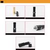 USB Charge Handy LED Aluminum Alloy Glare Flashlight Zoomable Stretch Mini Torch