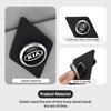 PU Leather Car Glasses Clip Alloy Auto Sunglasses Holder Mount For KIA Sorento Stinger Soul Spectra Niro Cadenza Sephia MS4
