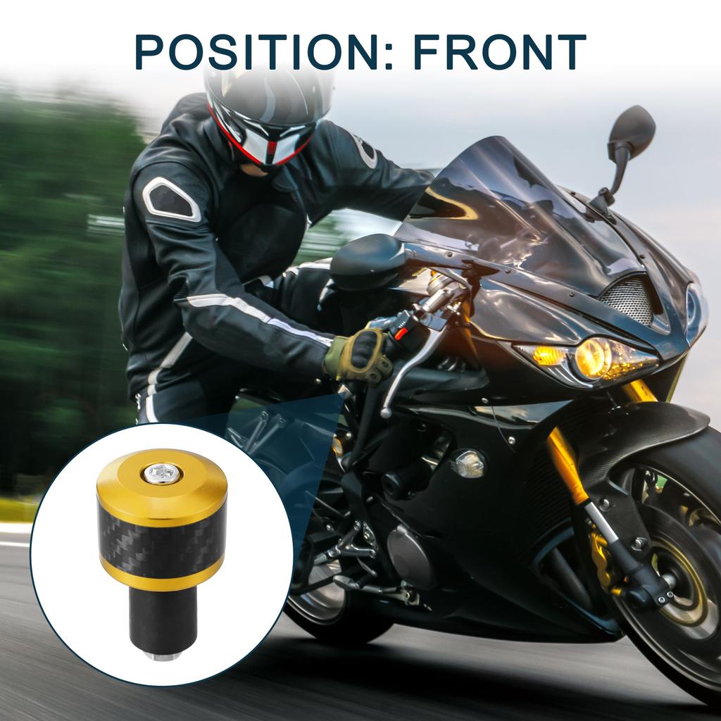 TUCKBOLD Motorcycle Handlebar End Plugs Aluminum Alloy 7/8" 22mm Stylish | Front Handlebar Grip
