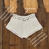 Women Swimming Trunks Sexy Beach Bikini Bottoms Handmade Hollow Crochet Knitted Swimming Shorts Beachwear