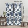 Set Of 2 Ocean Style Window Curtain Valance Country Inspired Short Curtains Living Room Bedroom Dining Home Decor Polyester Ideal For