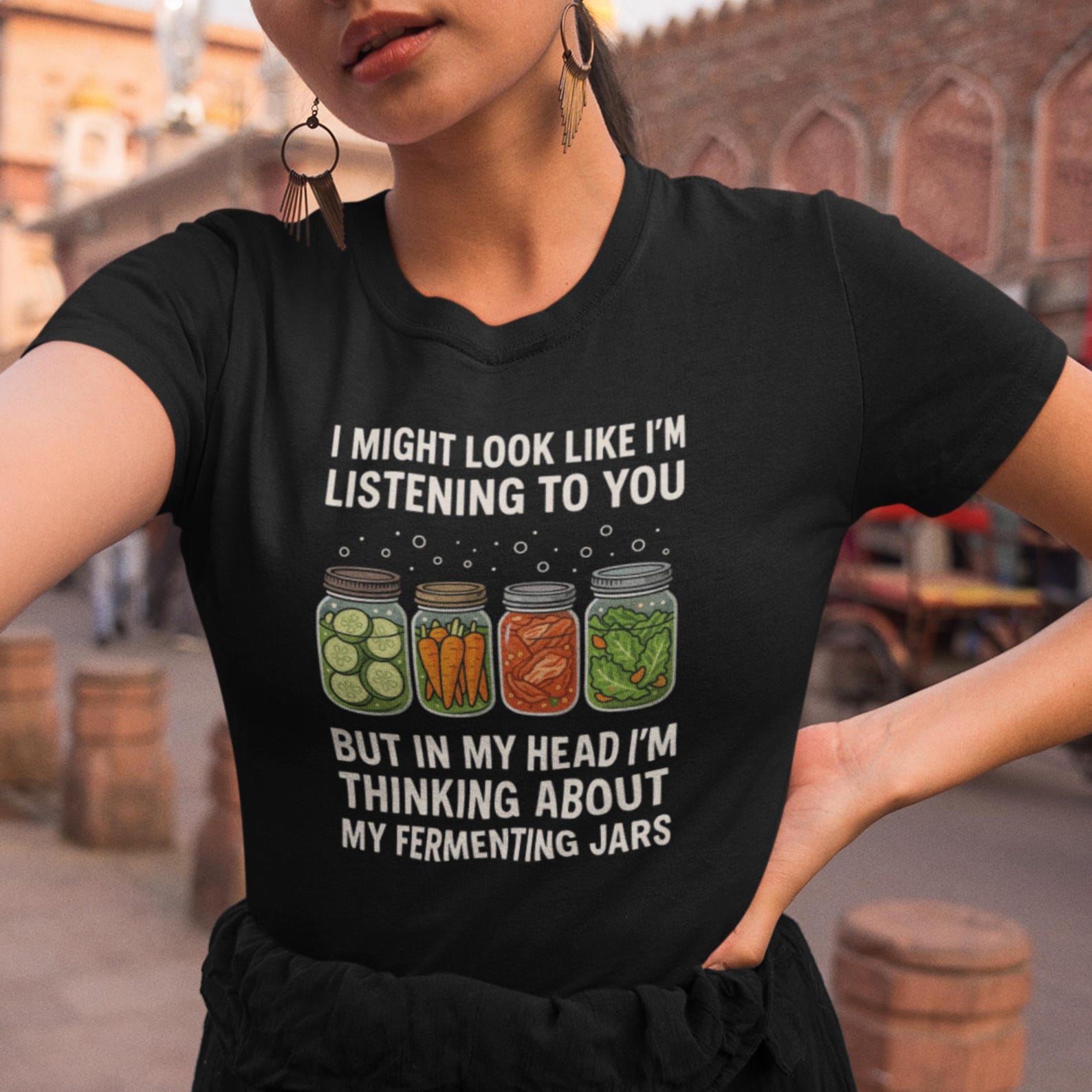 Fermenting Jars Shirt Funny Fermentation Quote Womens Fermenting Tee Gildan 64000L 4XL