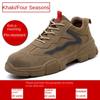 Labor Shoes Men's Anti-piercing Labor Shoes Wear-resistant Safety Shoes Steel Baotou Work Protective Shoes