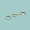 10pcs Authentic Real Pure Solid 925 Sterling Silver Open Jump Rings Split Ring 18K Gold Connectors Jewelry Making Findings