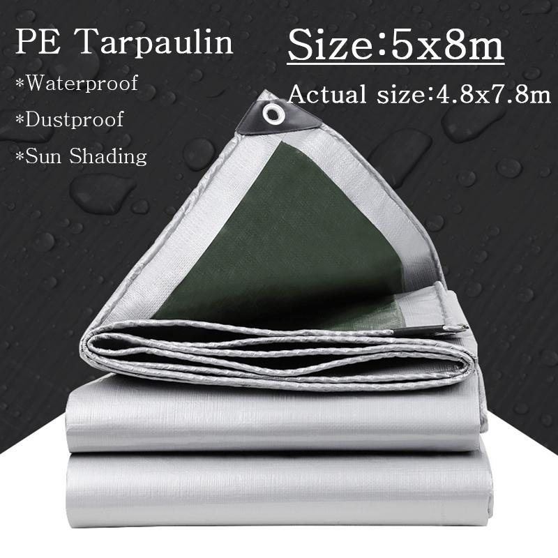 0.32mm PE Tarpaulin Outdoor Rainproof Cloth Garden Plant Shed Boat Car Truck Canopys Waterproof Shading Awning Pet House Cover