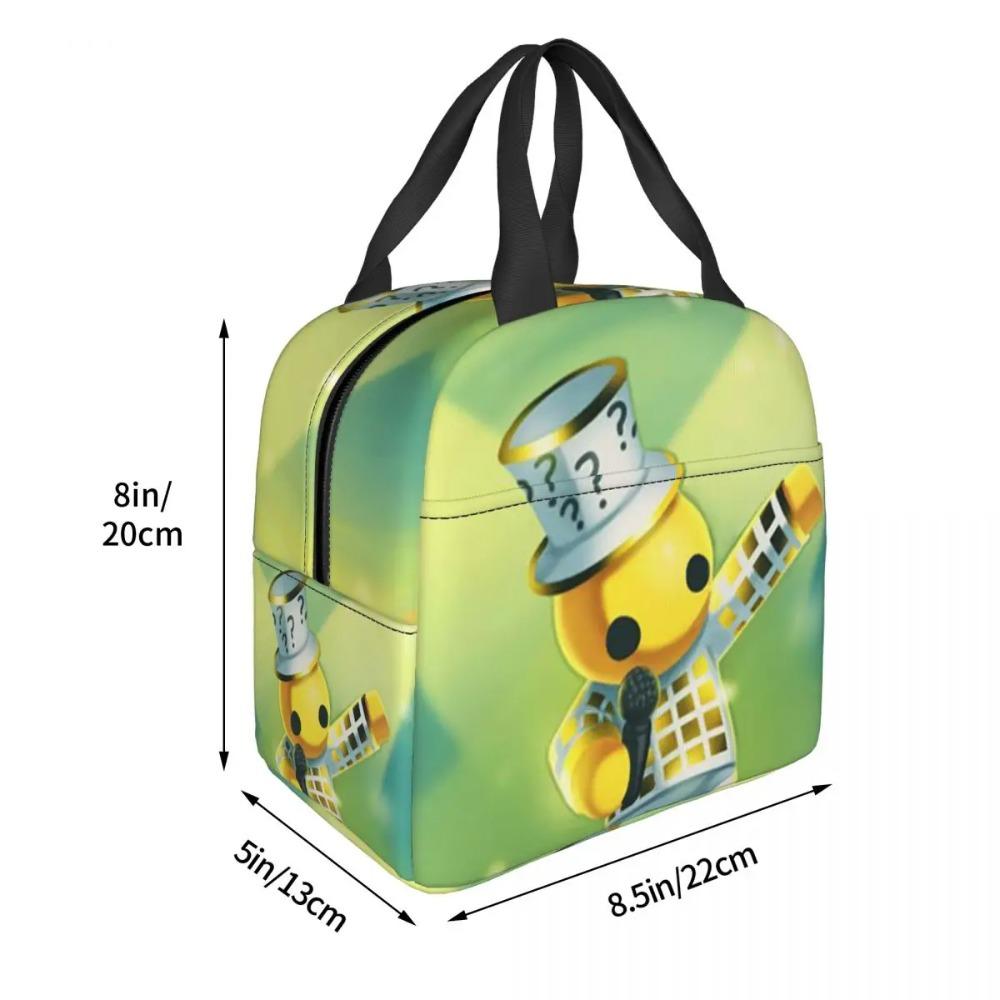 Wobbly Life Gaming Funny Games Insulated Lunch Bag for Women Children Portable Food Boxes Thermal Lunch Box Tote