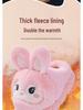 Kids' Winter Indoor Cotton Slippers - Non-Slip, Cute Rabbit Design for Boys & Girls