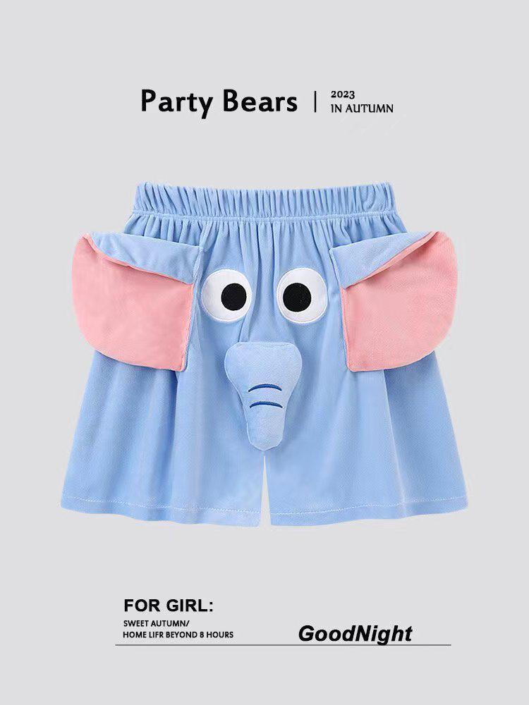 Elephant Nose Squeaky Couples Pajama Set - Spring/Autumn Homewear