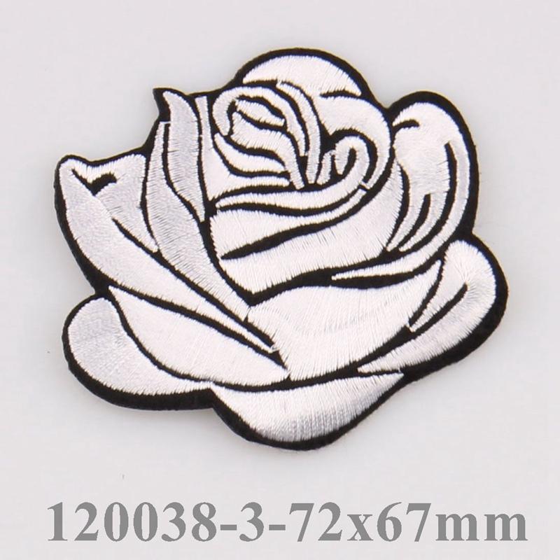 10Pcs Flower Rose Iron on Patches Embroidered Sew on Patch Appliques Patch for Clothing Jackets Backpack Repairing Decorations