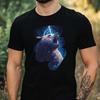 T-Shirt Herren Blitzbär Motiv Baumwolle Größe XS bis 5XL