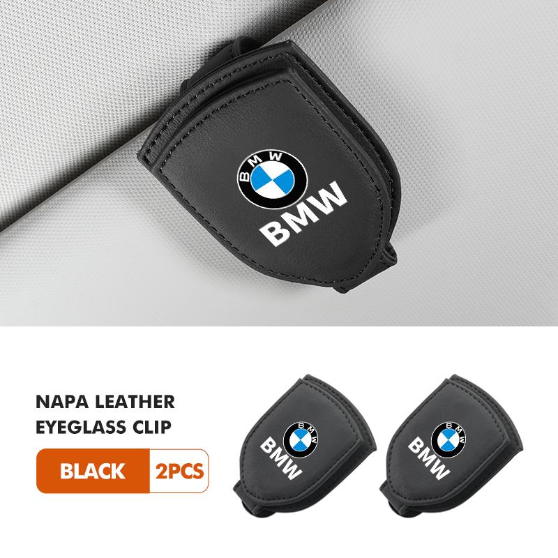 For BMW Suede Car Sunglasses Holder Sun Visor Glasses ML34 Hanger Storage Clip E90 E60 E46 E39 F30 F10 E87 X3 X4 X5 X1 G30 G20