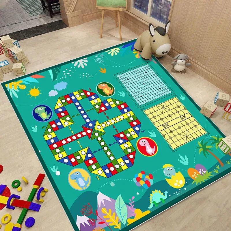 Familien Spiel Kind Schach Flugteppich Wohnzimmer Sofa Schlafzimmer Nachttisch Arbeitszimmer Spielzimmer Teppich Rutschfest Kinder Cartoon Dekoration Matte