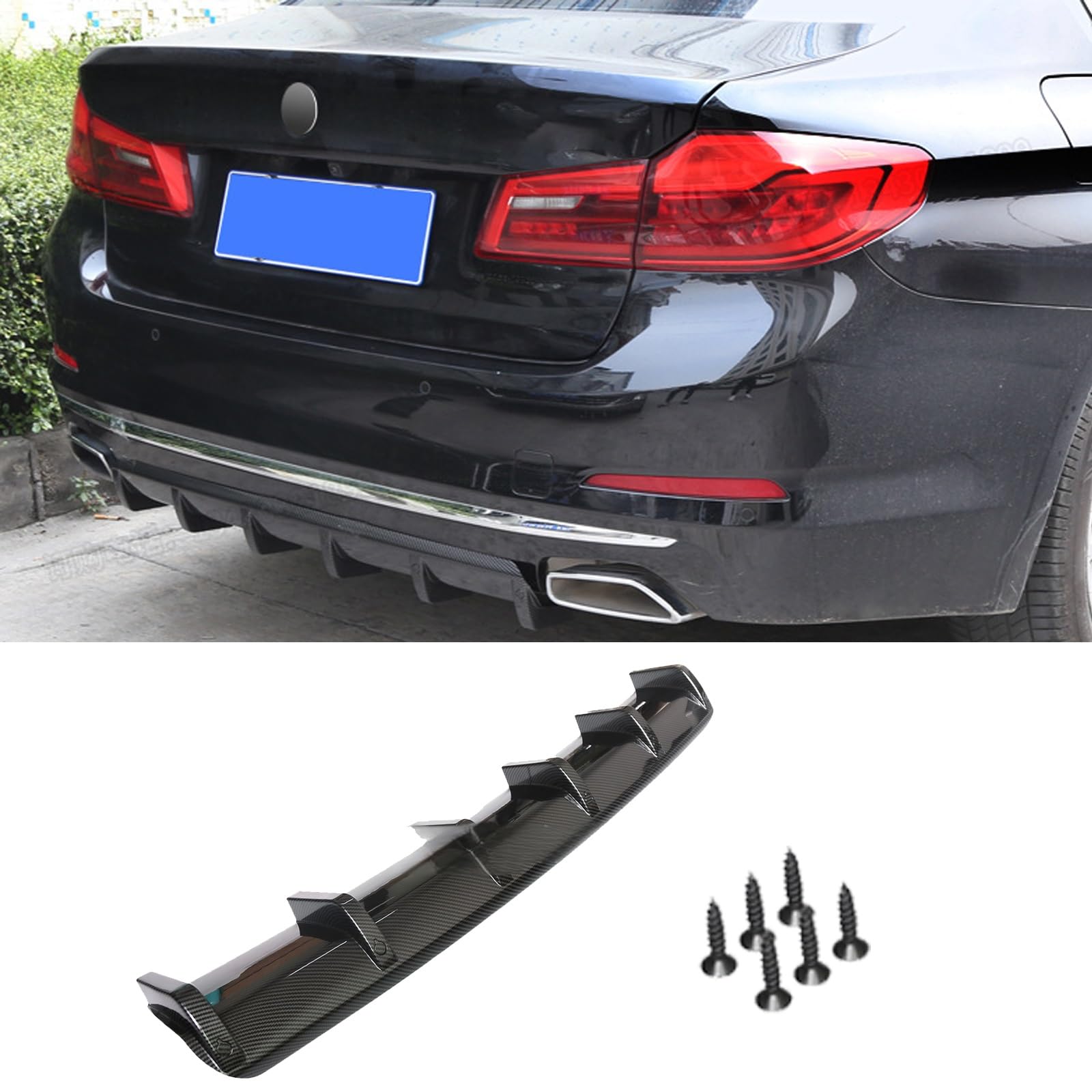 

Спойлер на задний бампер для Nissan Elgrand серии E52 серии E51 Спойлер на бампер с 6-лопастным акульим плавником, задний диффузор ABS, нарядный акулий плавник, стиль lightwei