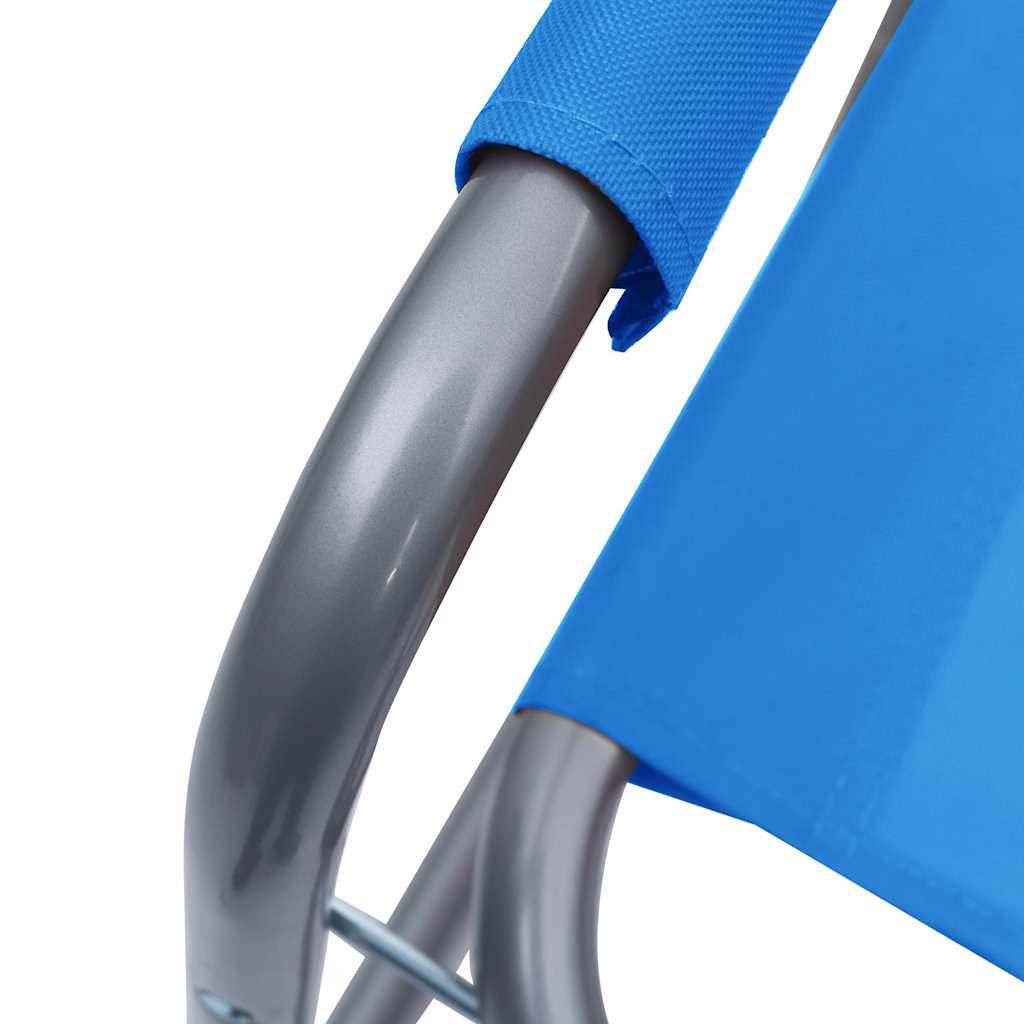 Director Chairs 2 Pcs Steel Blue