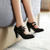 Women's Mary Jane Bow Block Heel Pumps for Party Casual Wear