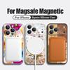 Magnetische Kreative Blumenmuster Handyhülle Für iPhone 17e 17 16 15 14 13 Pro Max 16e Für Magsafe Kabelloses Laden TPU Weiche Hülle