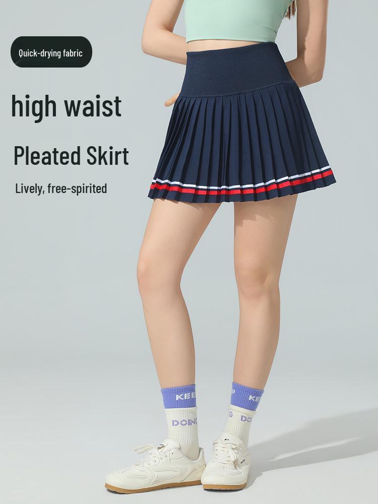 Gonna da Tennis Asciugatura Rapida Stile Accademico Francese - Traspirante, Pieghettata, Abbigliamento Casual da Fitness per Esterno
