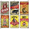 Decor Tire Shop Vintage Tin Sign Plaque Metal Iron Plate Wall Adornment for Garage Gas Station Car Sale Repair Poster