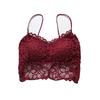 Stylish Back Cross Lace Push-Up Strapless Bra