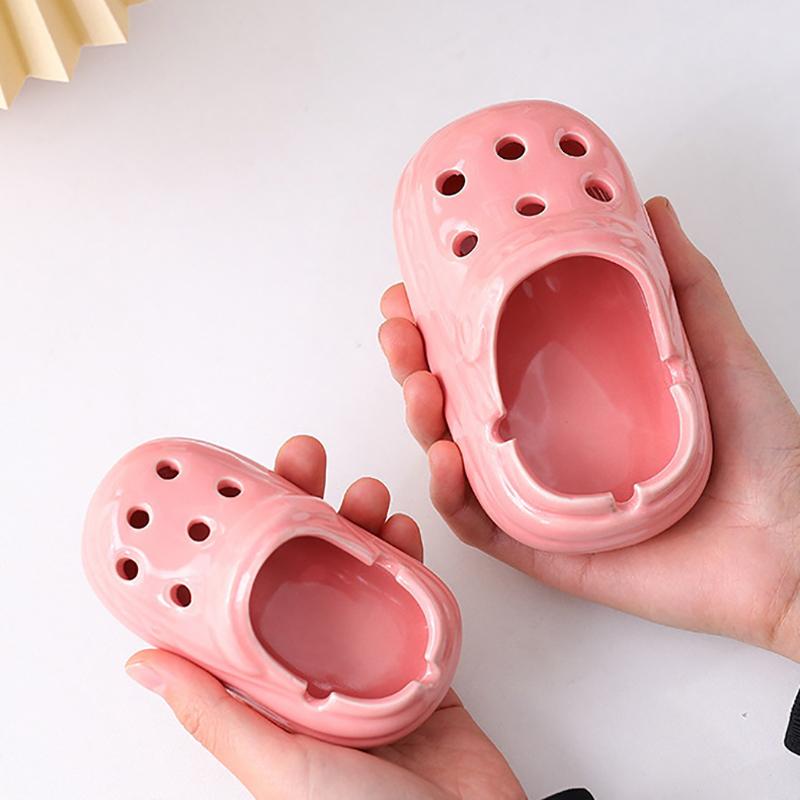 Cave Shoes Ceramic Ashtray Office High Beauty Cute Living Room Home Trendy Ashtray Desktop Anti Fly Ash Ashtray