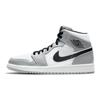 Air Jordan 1 Mid Smoke Grey Men Sneakers Light-Smoke-Grey Black White 554724-092