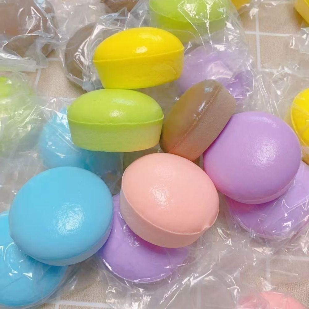 Slow Rebound Macaron-style Bread Squeeze Toys Small Cakes Pinch Toy  For Children and Adults