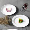Beilaien White Melamine Oval Serving Platters - 10-inch, 2-Pack