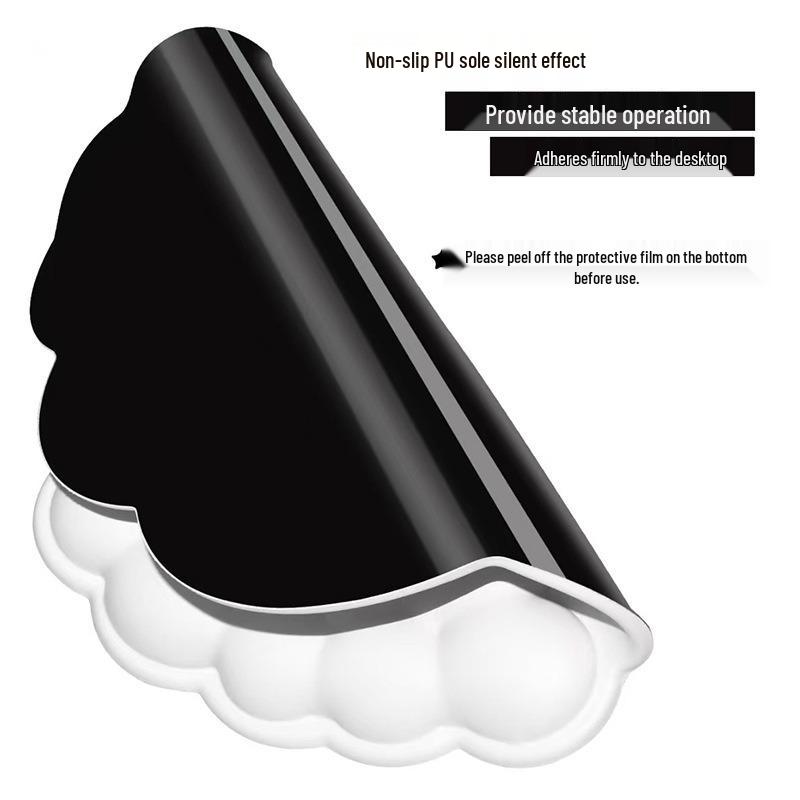 Silicone Mouse Pad & Leather Wrist Rest Combo