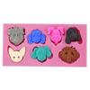Chocolate Molds Cartoon Dog Candy Molds Cake Mold Silicone Baking Mold Fondant Mold for Home