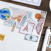 46PCS Travel Stickers  Innovative Diverse Styles Decorative Stickers for Scrapbook Vacation Album