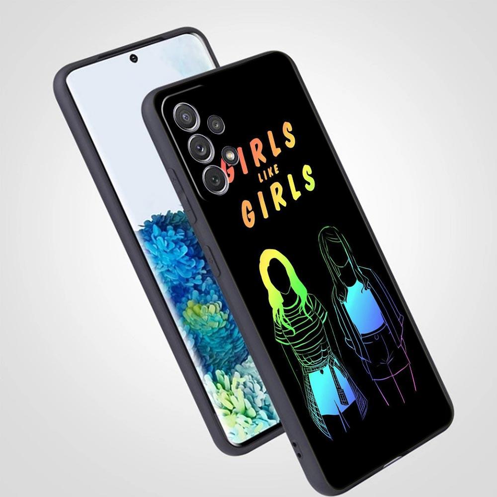 Gay Lesbian Rainbow Pride Phone Case for Samsung Galaxy A55 A35 A17 A07 A15 A13 A25 A51 A71 A72 A73 A32 A52 A52S A41 5G Soft TPU