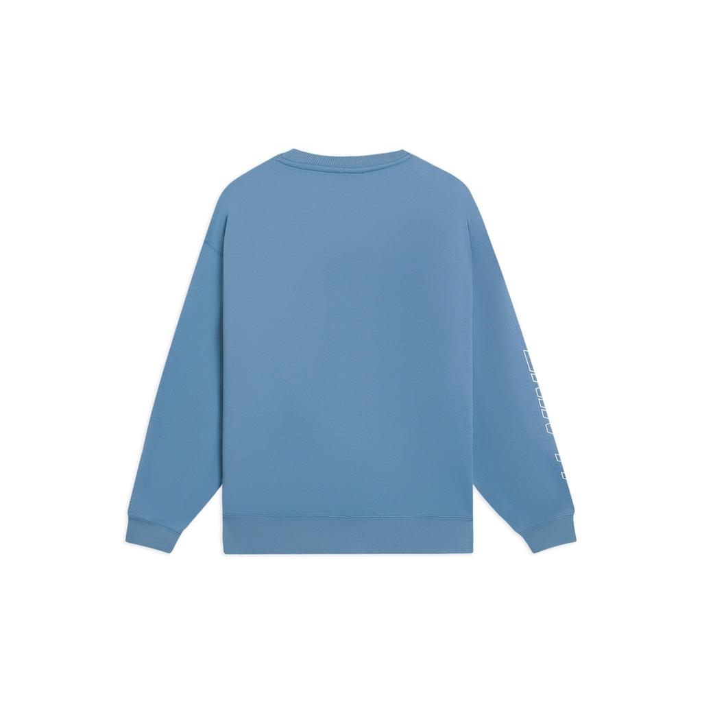 Li Ning Sports Trendy Collection Sweatshirt Unisex Woad Dyed Blue AWDSB23-3