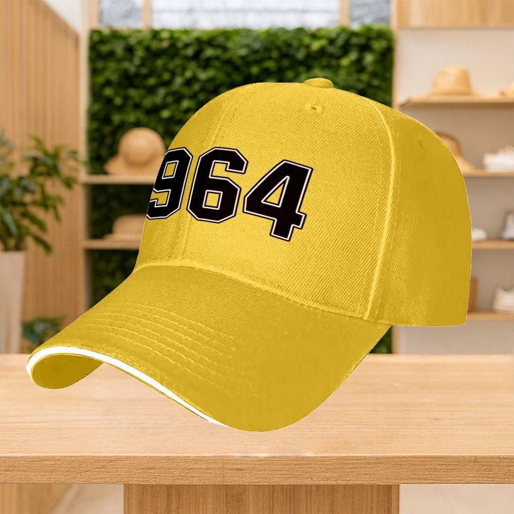 1964 Digital Print Adjustable Baseball Cap Unisex Multicolor Street Sports Party Cap