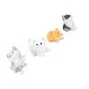 4pcs Miniature Cat Figurines Resin Cute Mini Kittens Statue for Desk Dollhouses Landscape Bonsai Decoration