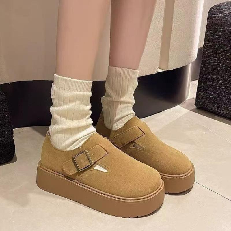 New autumn platform single shoes fashionable versatile early autumn shoes all-inclusive shoes