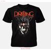 Trend Prong Band Black Color All Size T Shirt For Fan Vintage Washed Fashion Streetwear Versatile Slightly Casual