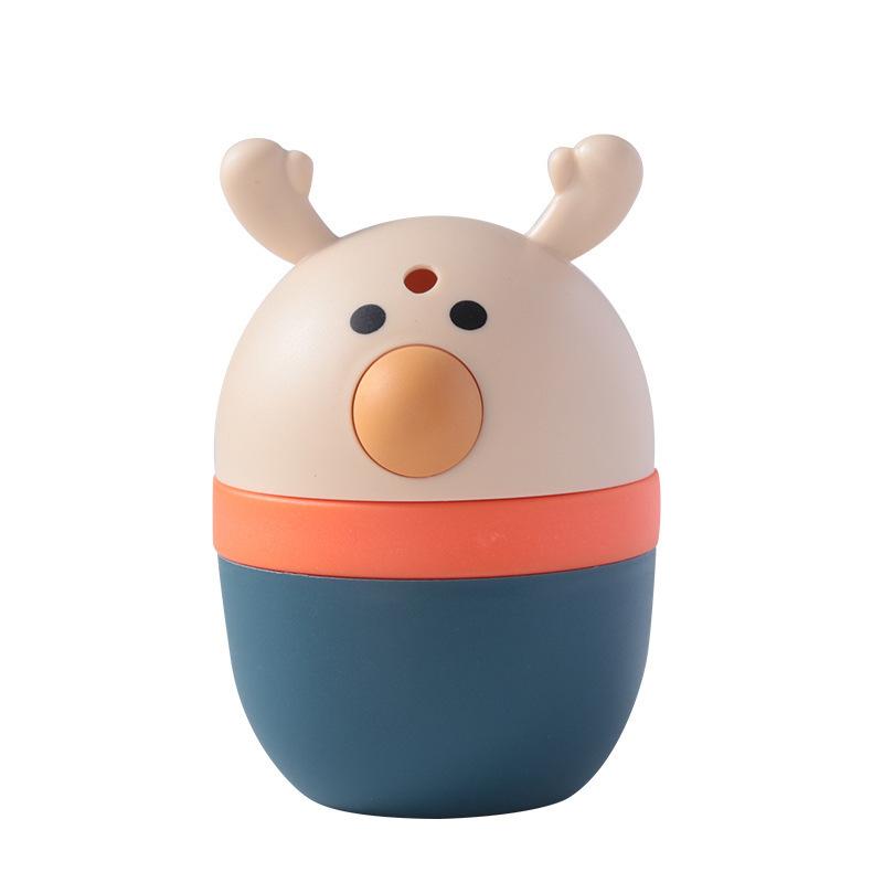 

Cartoon deer press-type toothpick box automatically pops up, special restaurant for home restaurants, creative advanced sense toothpick holder синій