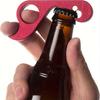 Compact One-Handed Bottle Opener with Magnetic Suction , Portable Aluminum Beer Bottle Opener for Hiking, Camping, and Home Use