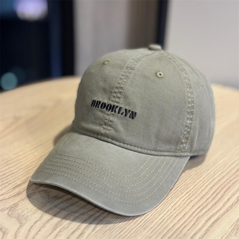 New couple outdoor sports big head circumference pure cotton big brim showing face small cap children's sunshade baseball cap tide
