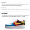 UNO x Nike Air Force 1 Low GS 50e Anniversaire Chaussures pour Enfants Blanc Jaune-Zest Rouge Université DO6634-100