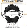 Baseball Catcher Mask Umpire Mask,Full-Face Protection Mask for Baseball,Lightweight Secure Fit Provides Maximum Protection and Comfort – Does Not