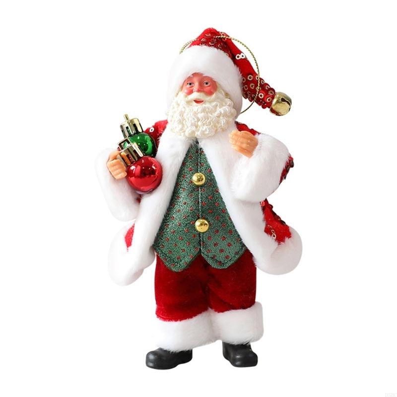 Christmas Santa Shaped Sculpture Desk Decoration Resin Craft Hanging Ornament