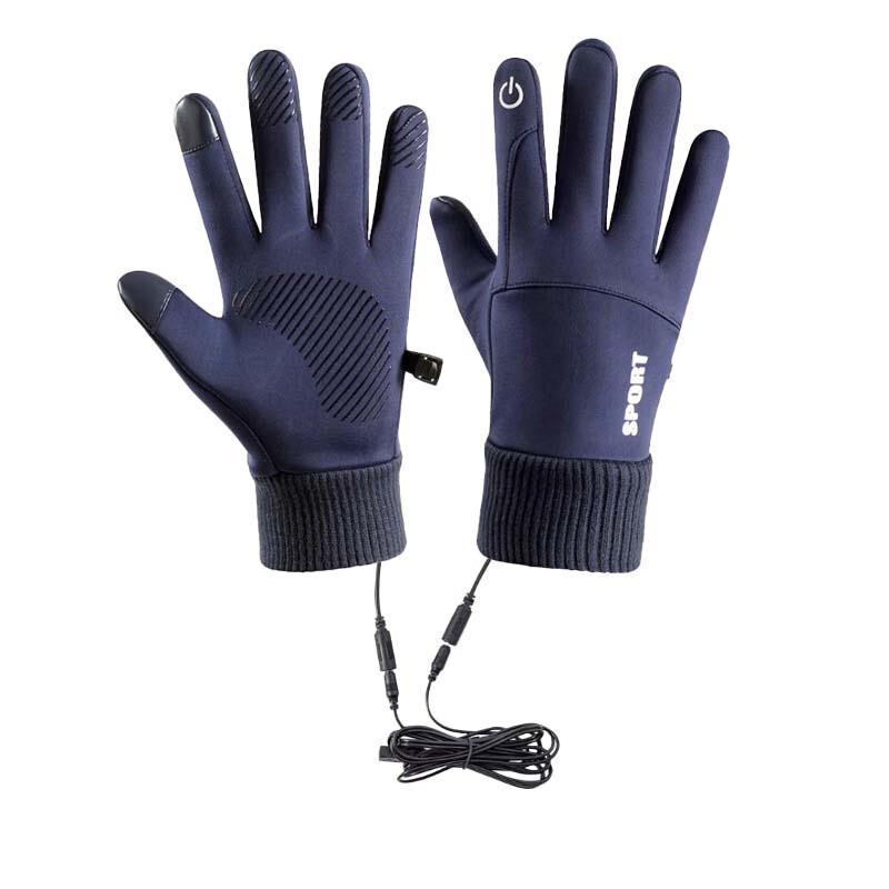 USB Heated Touchscreen Cycling Gloves